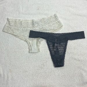 Victoria's Secret 2 Lace panties Size Medium